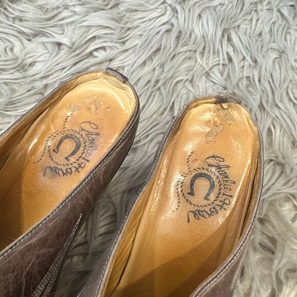 Charlie Horse western leather mules size 7.5 - Picture 4 of 7